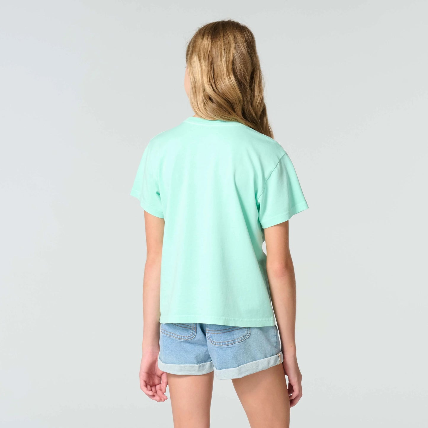 Girls' Short Sleeve Re-Engineered Garment Dye Pocket T-Shirt (Child/Toddler/Youth)