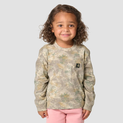Girls' Long Sleeve Camo Logo T-Shirt (Toddler/Child/Youth)