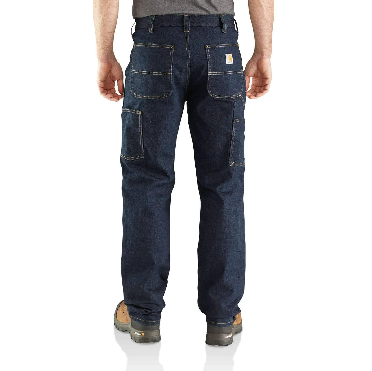 Relaxed Straight Rugged Flex™ Double-Front Denim Dungaree