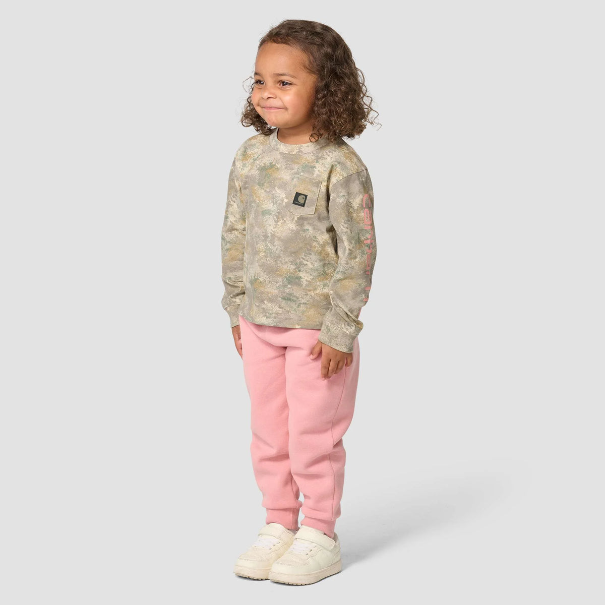 Girls' Long Sleeve Camo Logo T-Shirt (Toddler/Child/Youth)