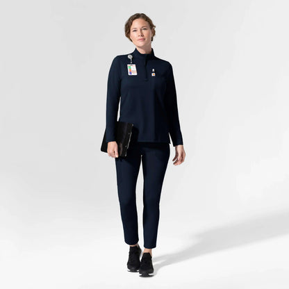 Women's Force Cross-Flex Knit Long Sleeve Quarter Zip Scrub Top