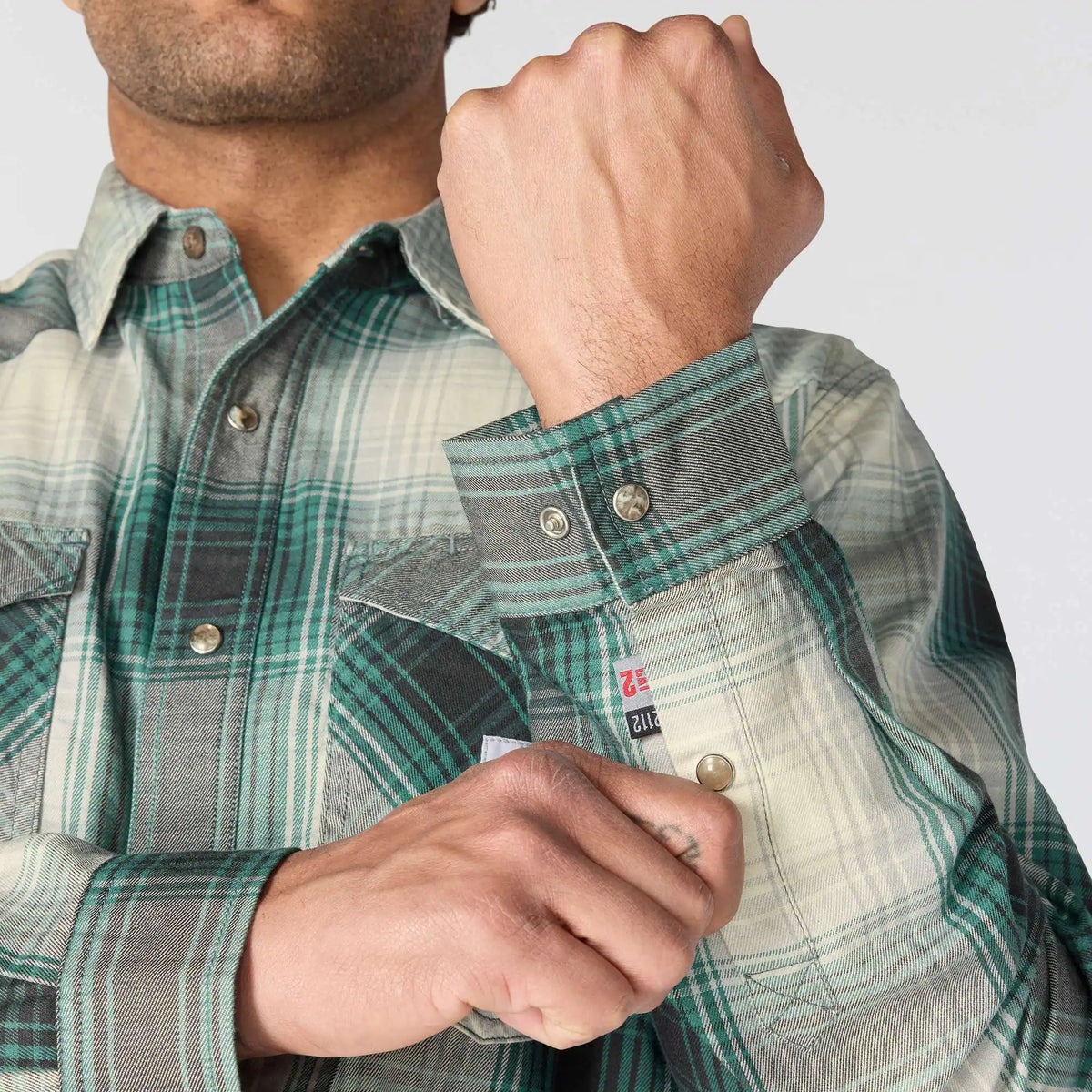 Flame Resistant Montana Relaxed Fit Midweight Twill Snap Front Plaid Shirt