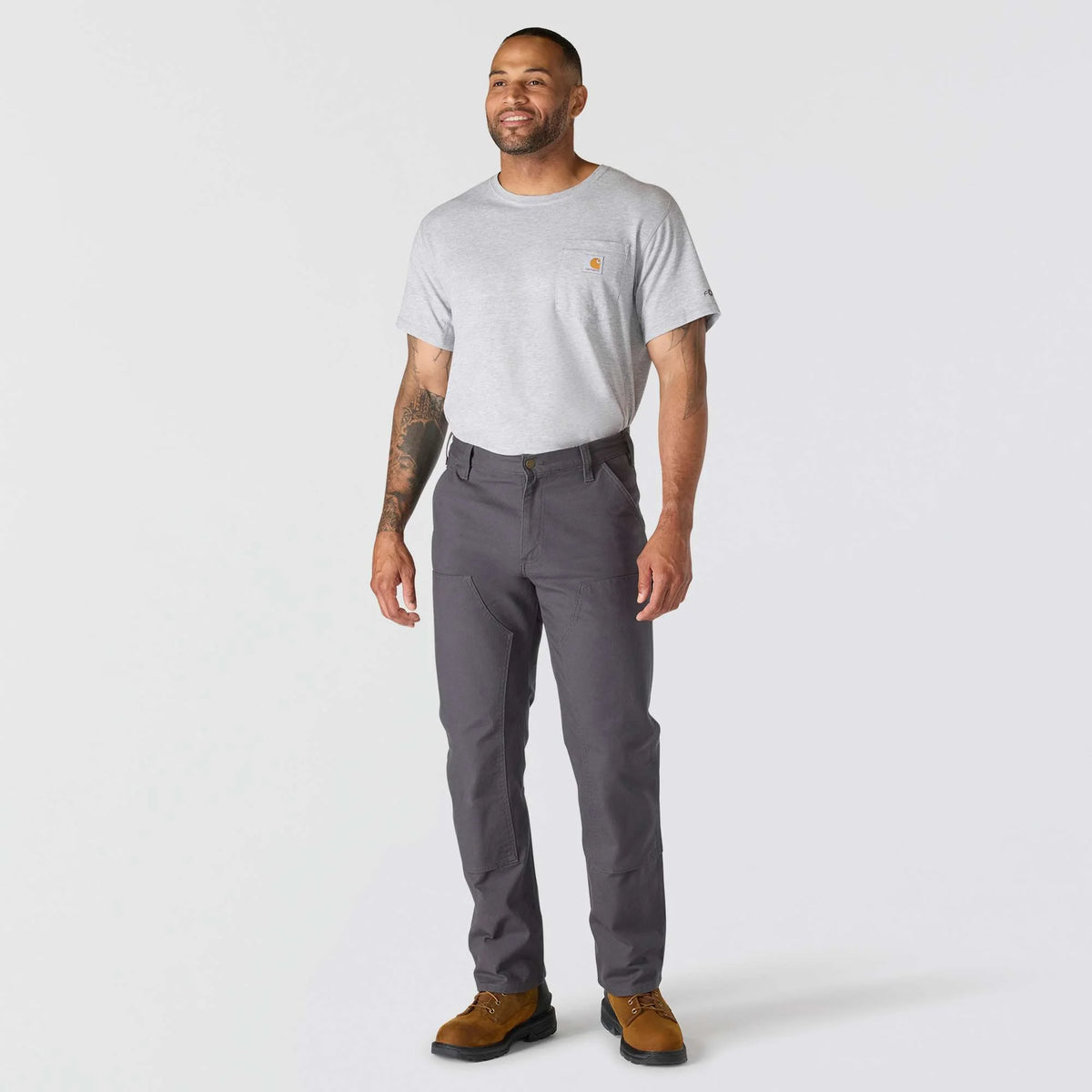 Relaxed Straight Rugged Flex™ Duck Double-Front Dungaree