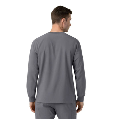 Force Cross-Flex Crew Neck Long Sleeve Scrub Top