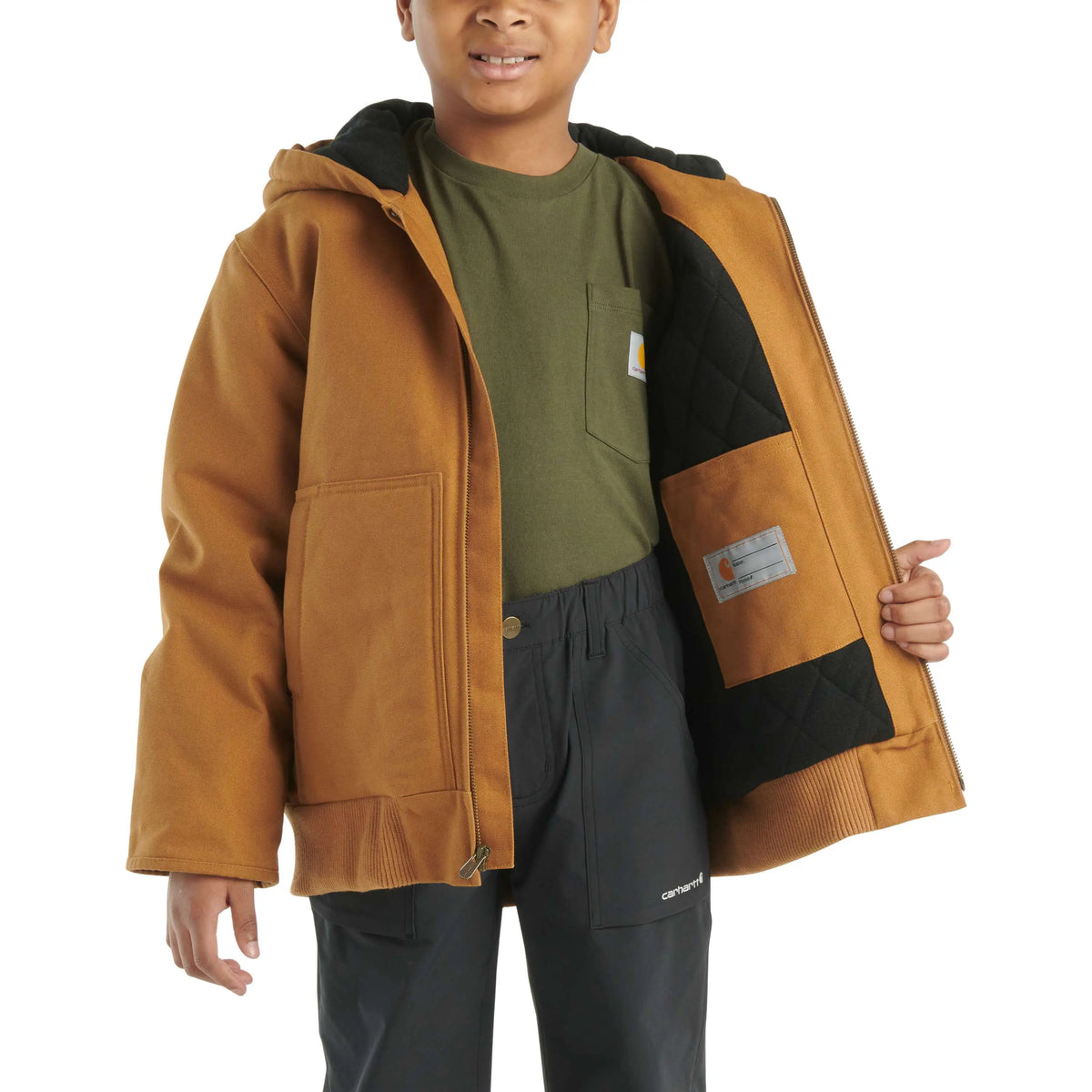 Boys' Flannel Quilt Lined Active Jac (Child/Youth)