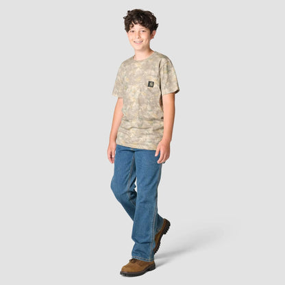Boys' Short Sleeve Faded Camo Pocket T-Shirt (Toddler/Child/Youth)