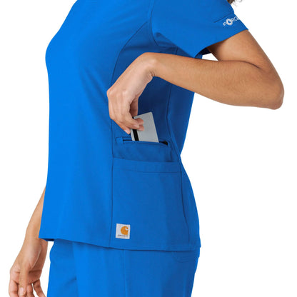 Women's Force Cross-Flex Knit Panel Scrub Top