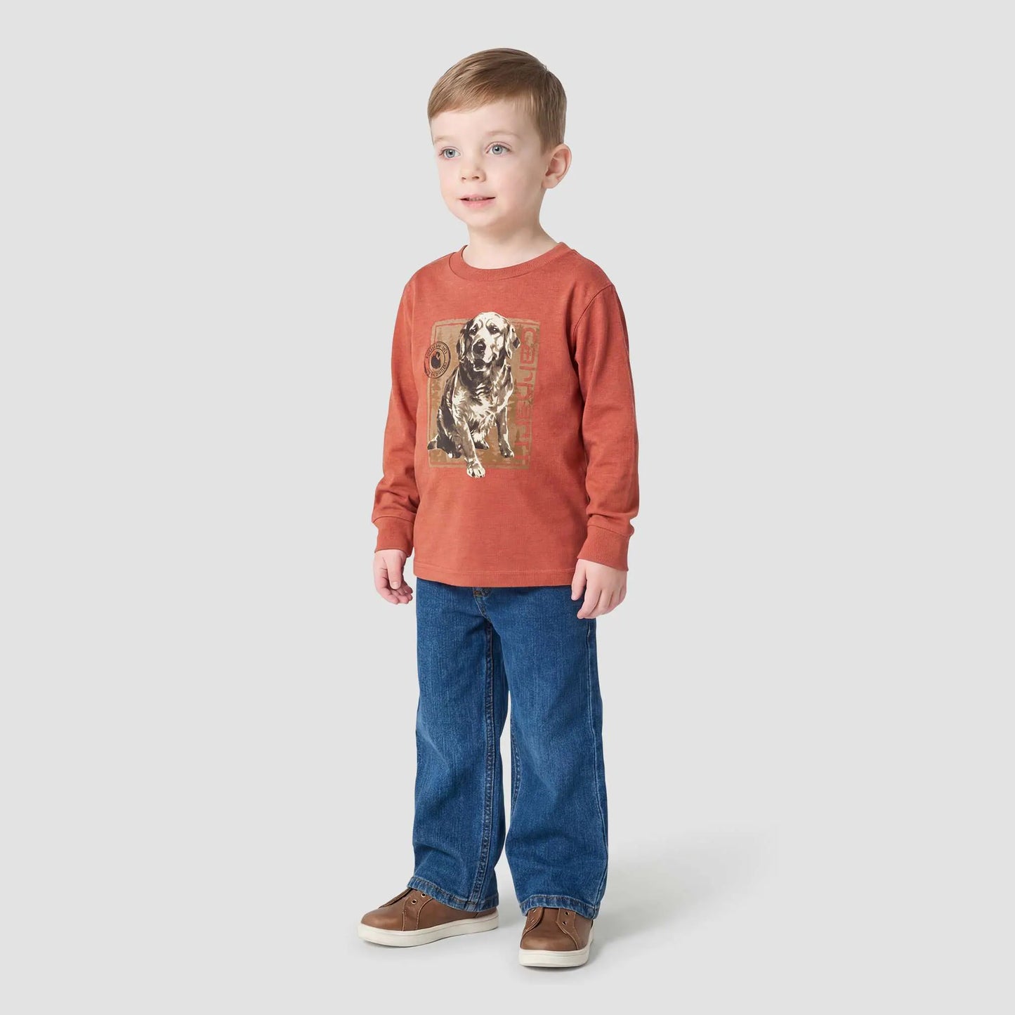 Boys' Long Sleeve Dog Shirt (Toddler/Child)