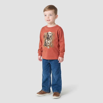 Boys' Long Sleeve Dog Shirt (Toddler/Child)