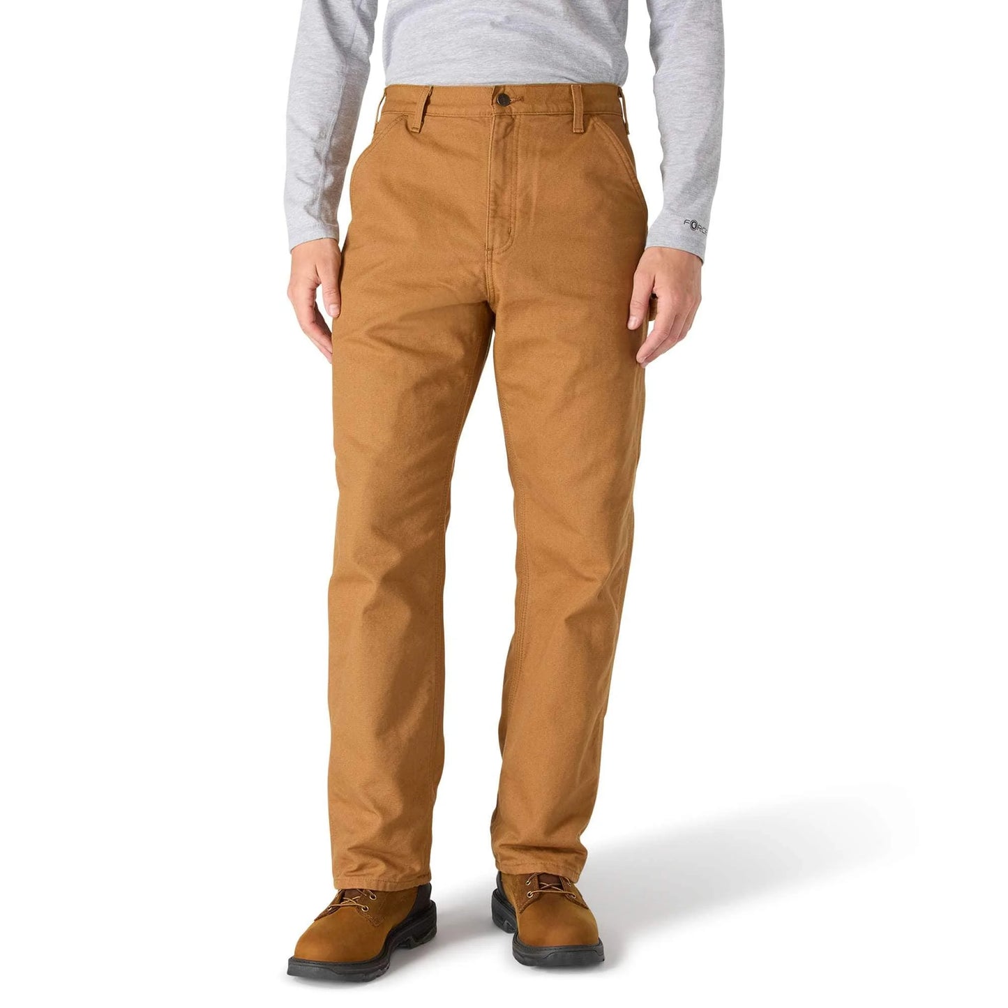 Loose Straight Washed Duck Lined Dungaree