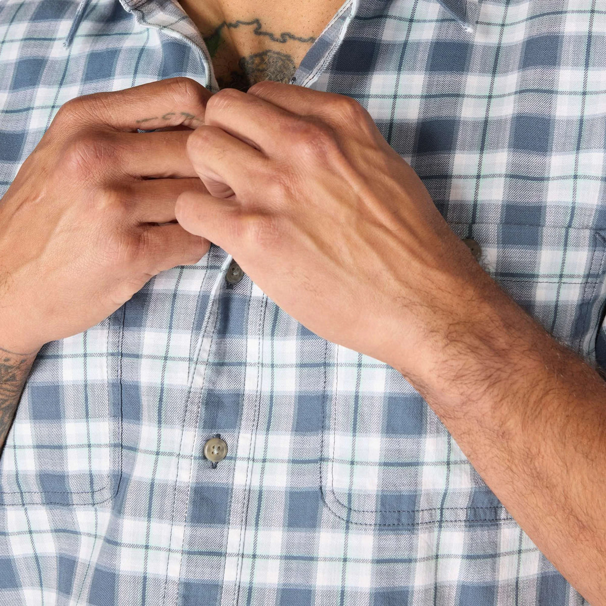 Bozeman Relaxed SS Plaid Shirt