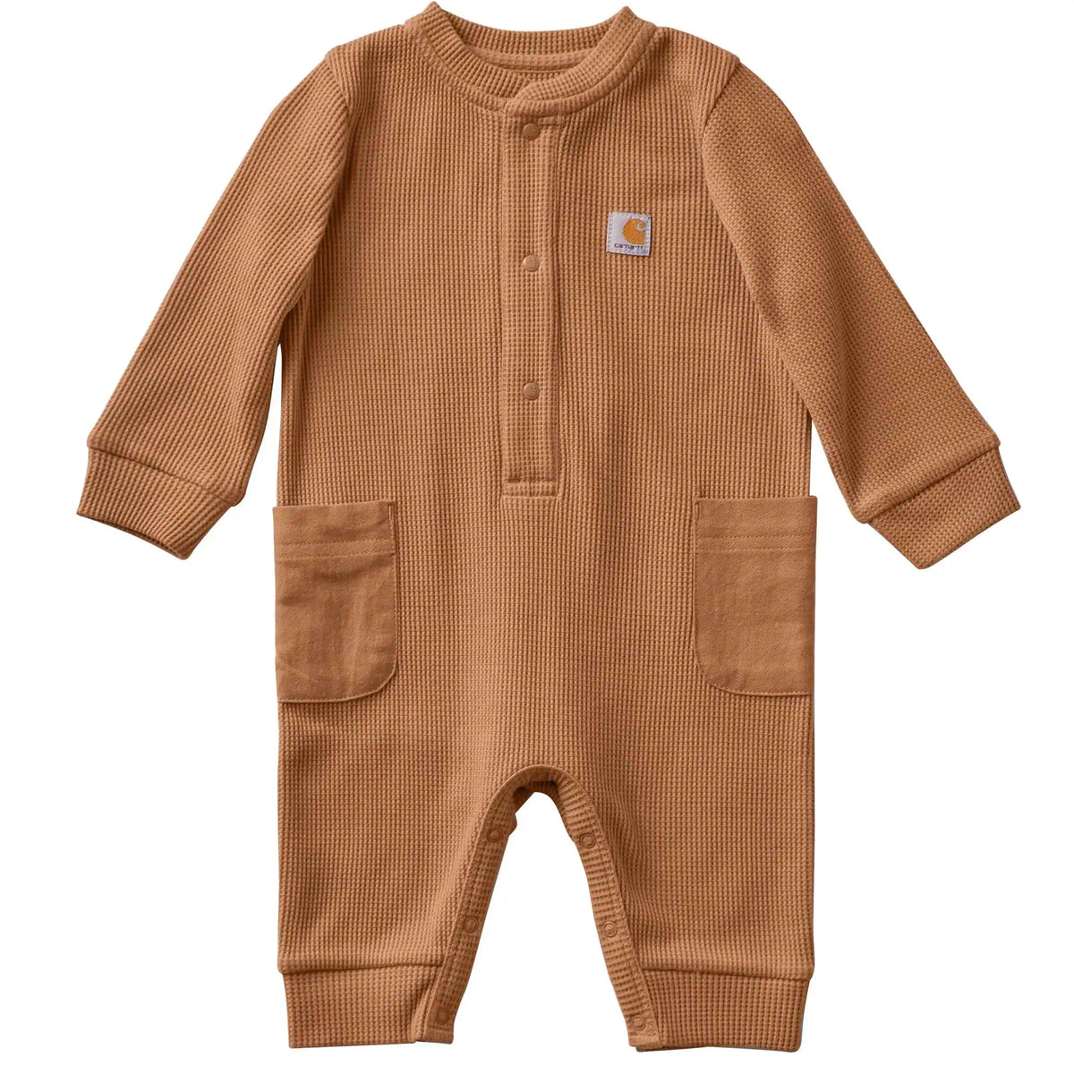 Kids' Long Sleeve Thermal Henley Coverall (Baby)