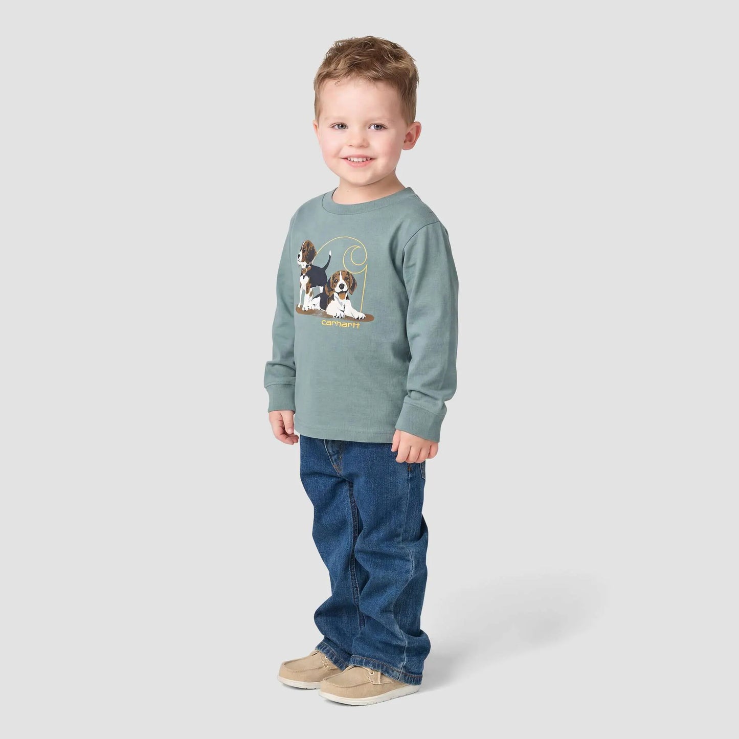 Boys' Long Sleeve Puppy T-Shirt (Toddler)
