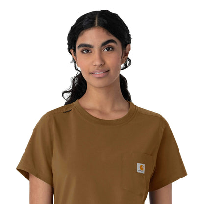 Women's Force Cross-Flex Crew Neck Scrub Top