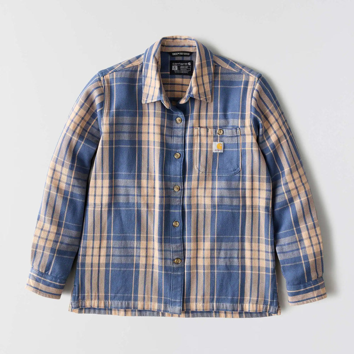 Women's TENCEL™ Fiber Series Loose Fit Twill Plaid Shirt
