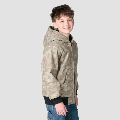Boys' Canvas Insulated Faded Camo Jacket (Child/Youth)