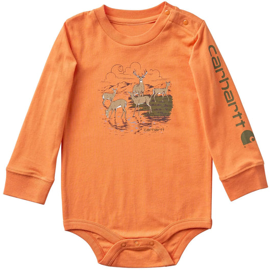 Boys' Long Sleeve Deer Bodysuit (Baby)