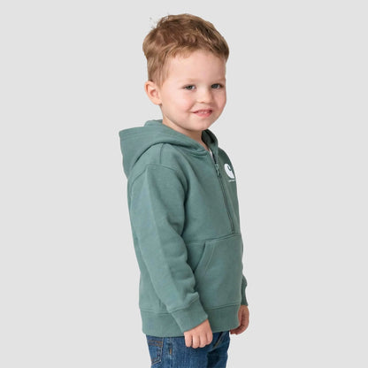 Boys' Long Sleeve Half-Zip Hooded Logo Sweatshirt (Baby/Toddler)