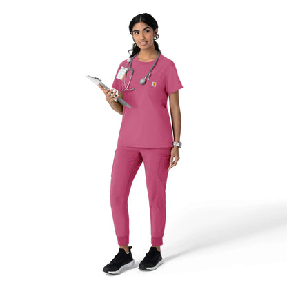 Women's Force Cross-Flex Crew Neck Scrub Top