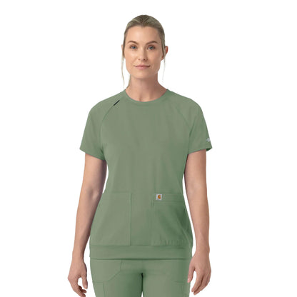 Women's Force Cross-Flex Knit Crew Neck Scrub Top