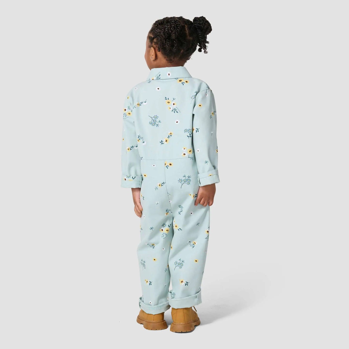 Girls' Long Sleeve Snap-Front Printed Canvas Coverall (Baby/Toddler)