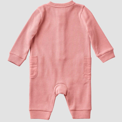 Kids' Long Sleeve Thermal Henley Coverall (Baby)