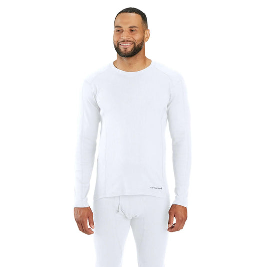 Midweight Stretch Cotton Rib Base Layer Crewneck