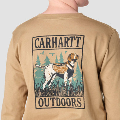Boys' Long Sleeve Duck Camo Dog Pocket T-Shirt (Toddler/Child/Youth)