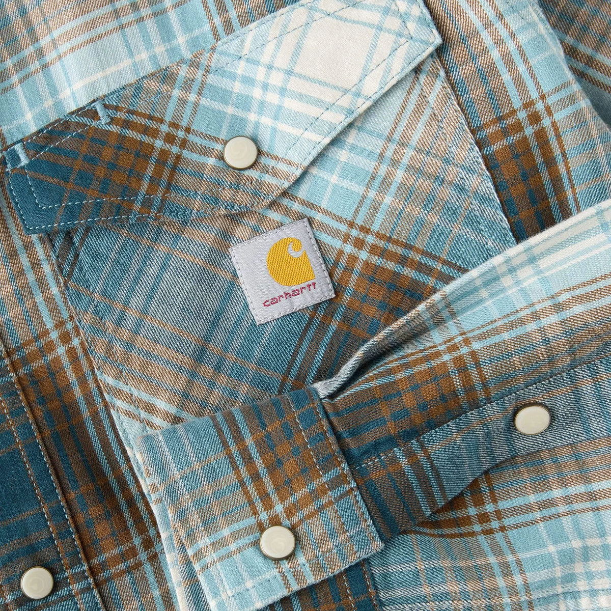 Montana Rugged Flex™ Relaxed Fit Lightweight Long-Sleeve Snap-Front Plaid Shirt
