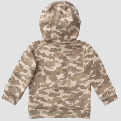 Boys' Long Sleeve Half-Zip Camo Logo Hooded Sweatshirt (Baby/Toddler)