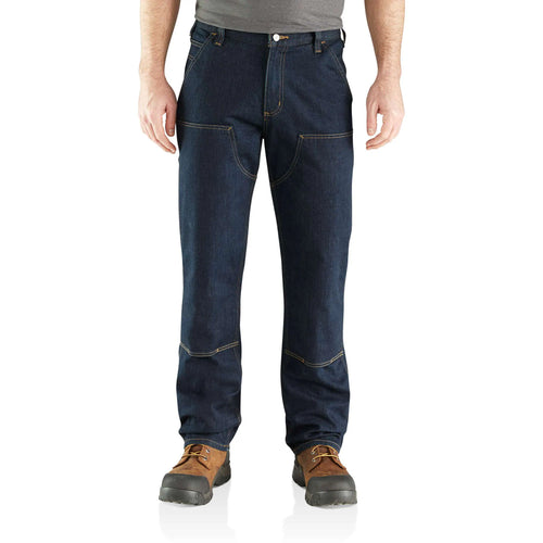 Relaxed Straight Rugged Flex™ Double-Front Denim Dungaree