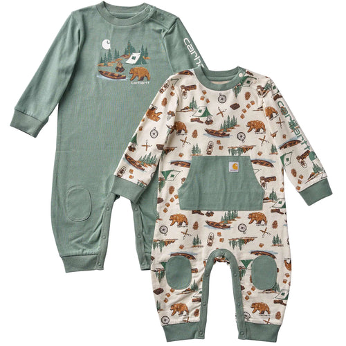 Girls' 2-Piece Long Sleeve Outdoor Coverall Set (Baby)