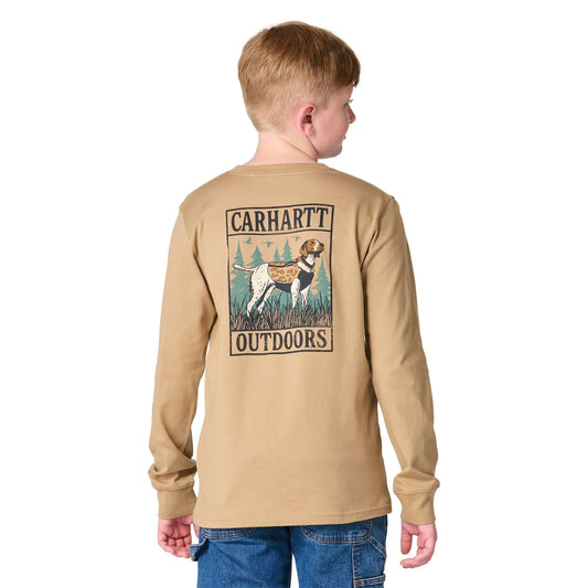 Boys' Long Sleeve Duck Camo Dog Pocket T-Shirt (Toddler/Child/Youth)