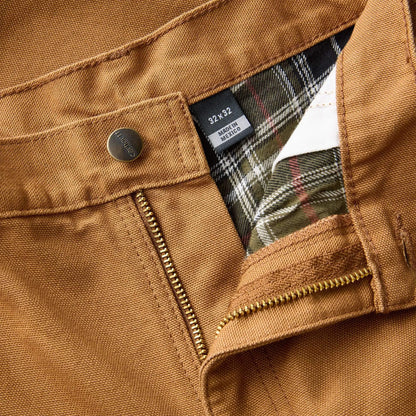 Loose Straight Washed Duck Lined Dungaree