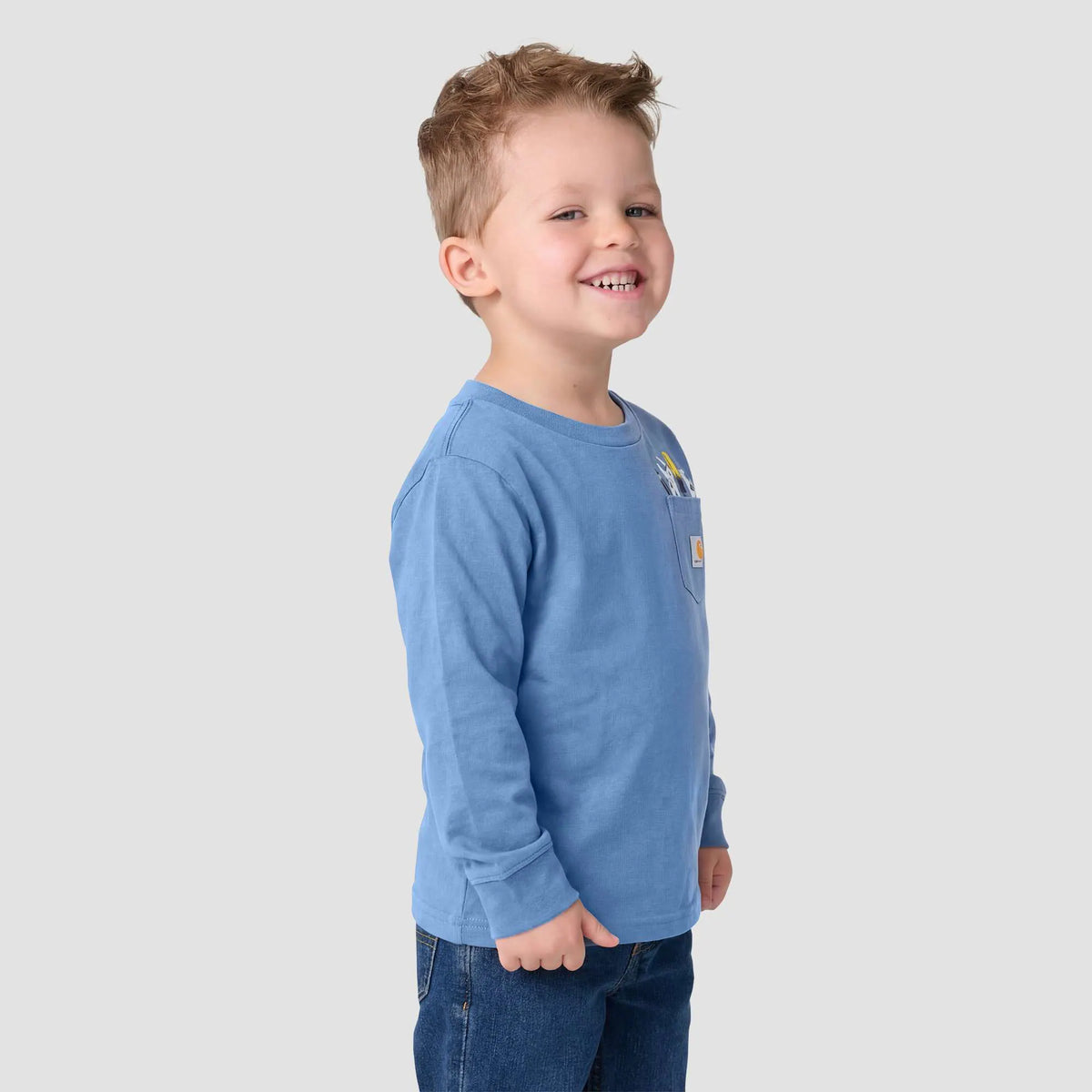 Boys' Long Sleeve Tool Pocket T-Shirt (Toddler/Child)