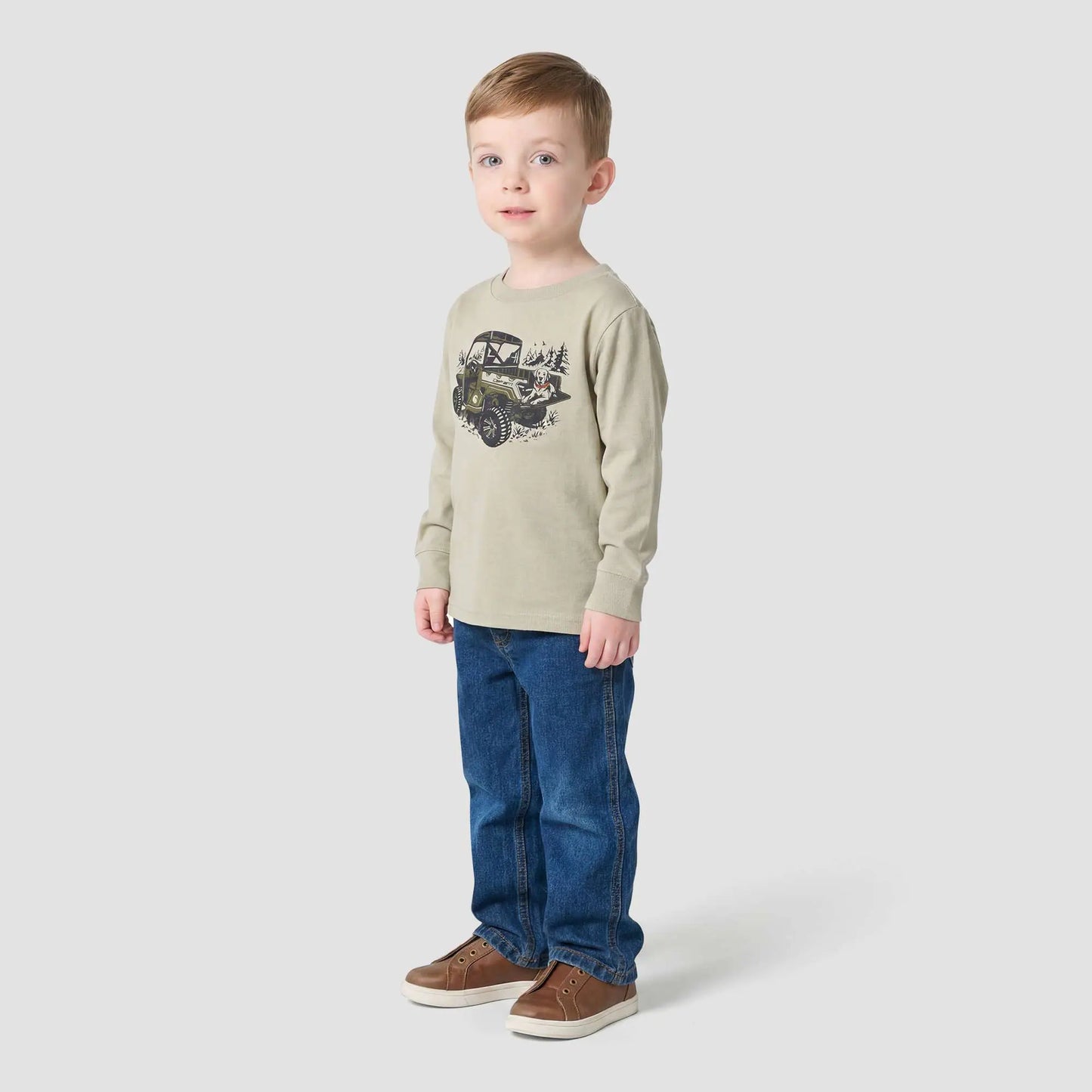 Boys' Long Sleeve Vehicle T-Shirt (Toddler/Child)