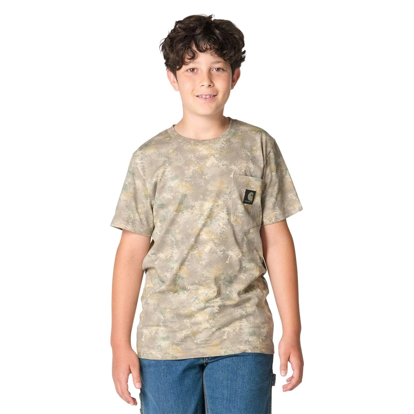 Boys' Short Sleeve Faded Camo Pocket T-Shirt (Toddler/Child/Youth)