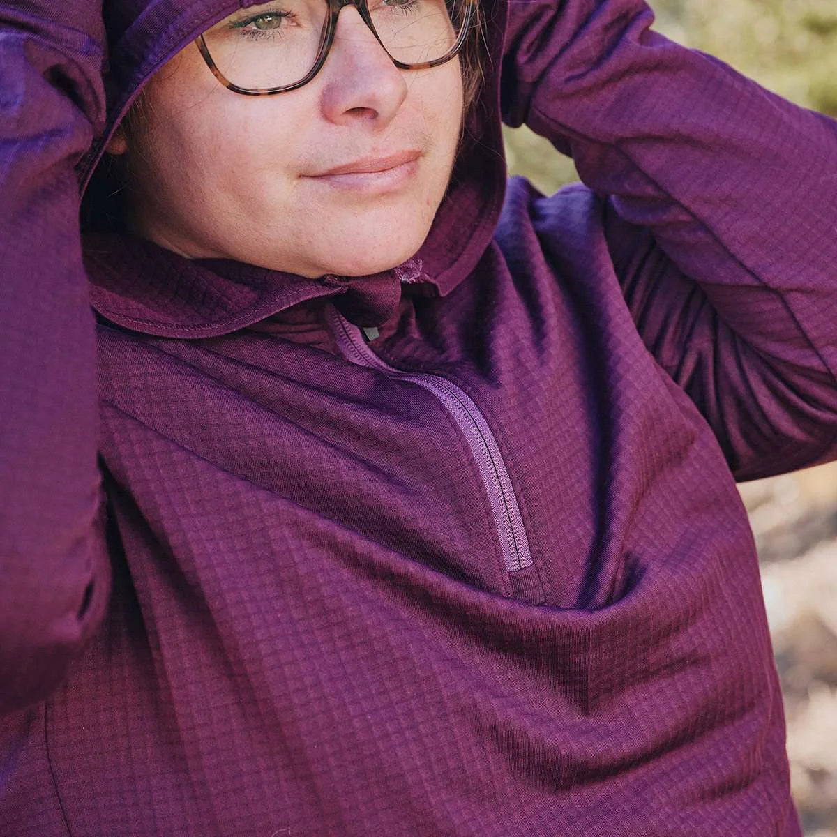 Women's Carhartt Force® Relaxed Fit Half-Zip Hooded Pullover