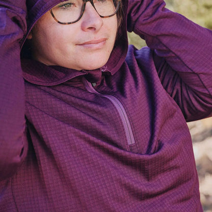 Women's Carhartt Force® Relaxed Fit Half-Zip Hooded Pullover