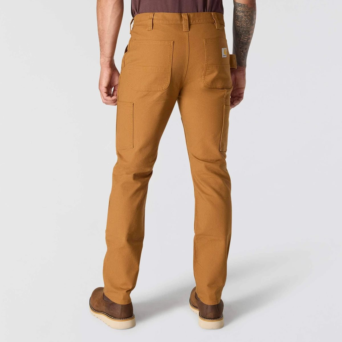 Slim Tapered Rugged Flex™ Duck Double-Front Dungaree