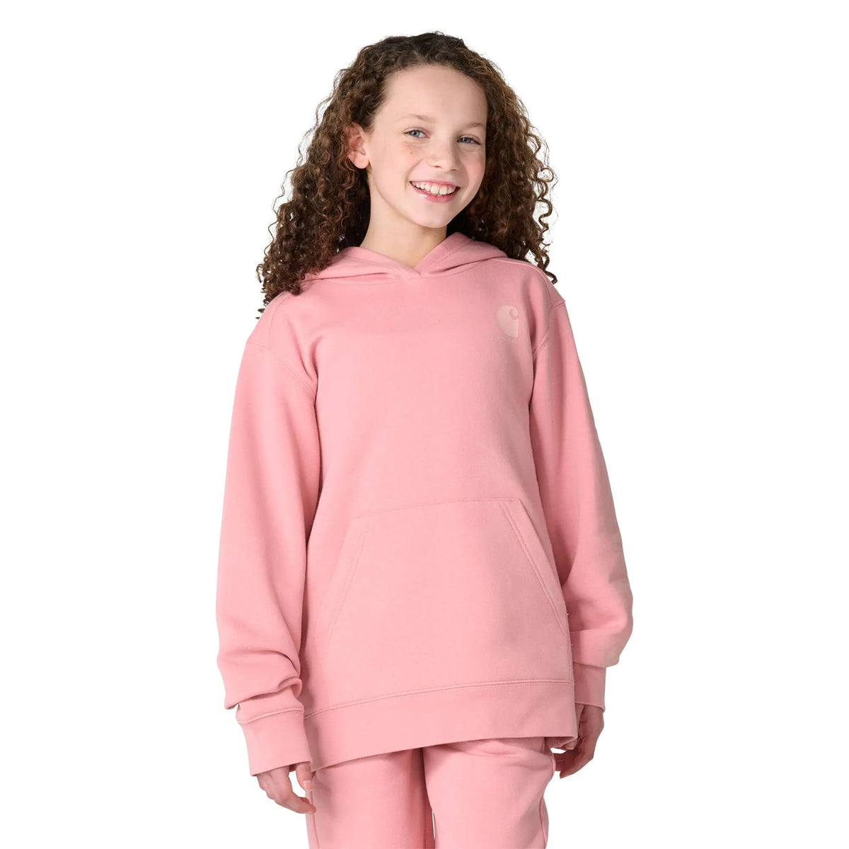 Girls' Long Sleeve Hooded Logo Sweatshirt (Child/Youth)