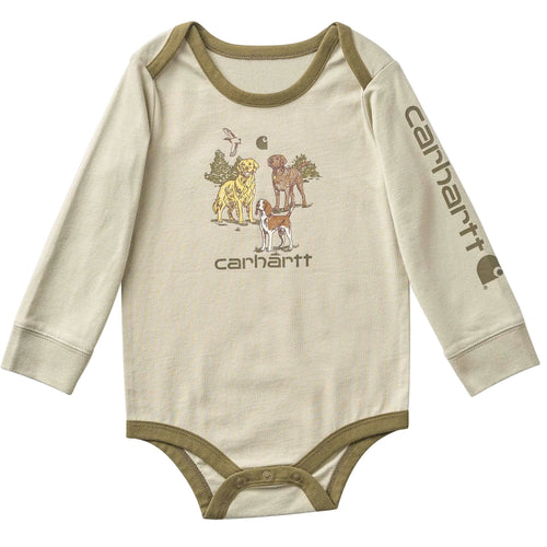 Boys' Long Sleeve Dog Bodysuit (Baby)