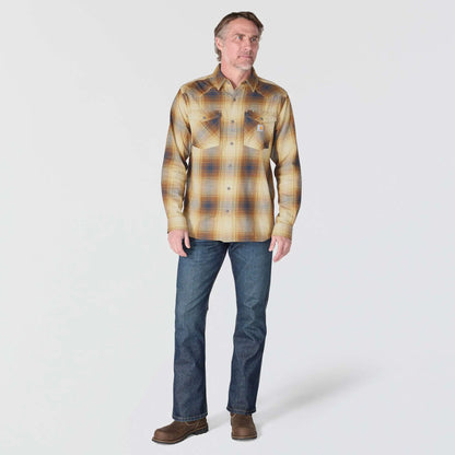 Montana Rugged Flex™ Relaxed Fit Lightweight Long-Sleeve Snap-Front Plaid Shirt