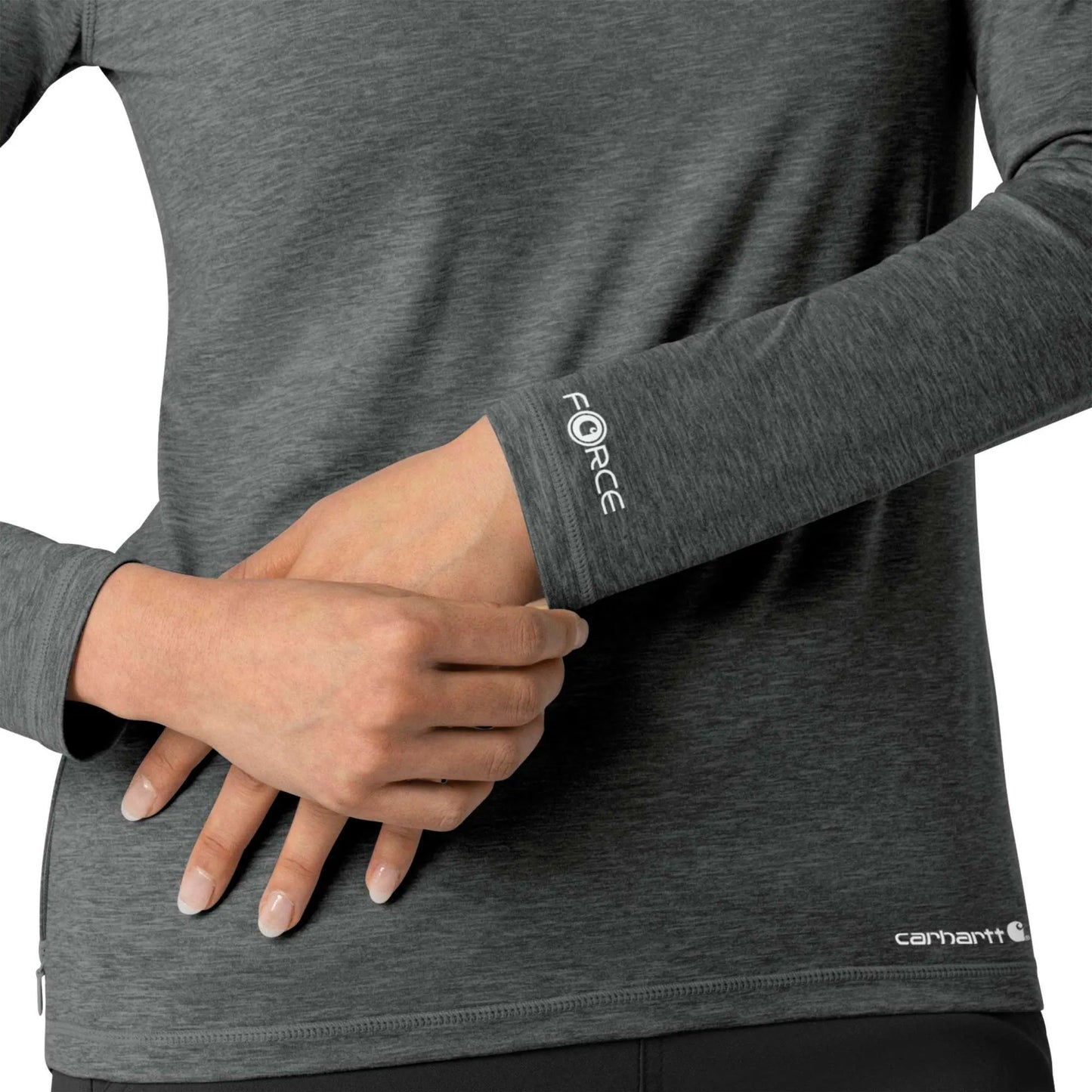 Women's Force Sub-Scrubs Heathered Performance Long Sleeve Tee