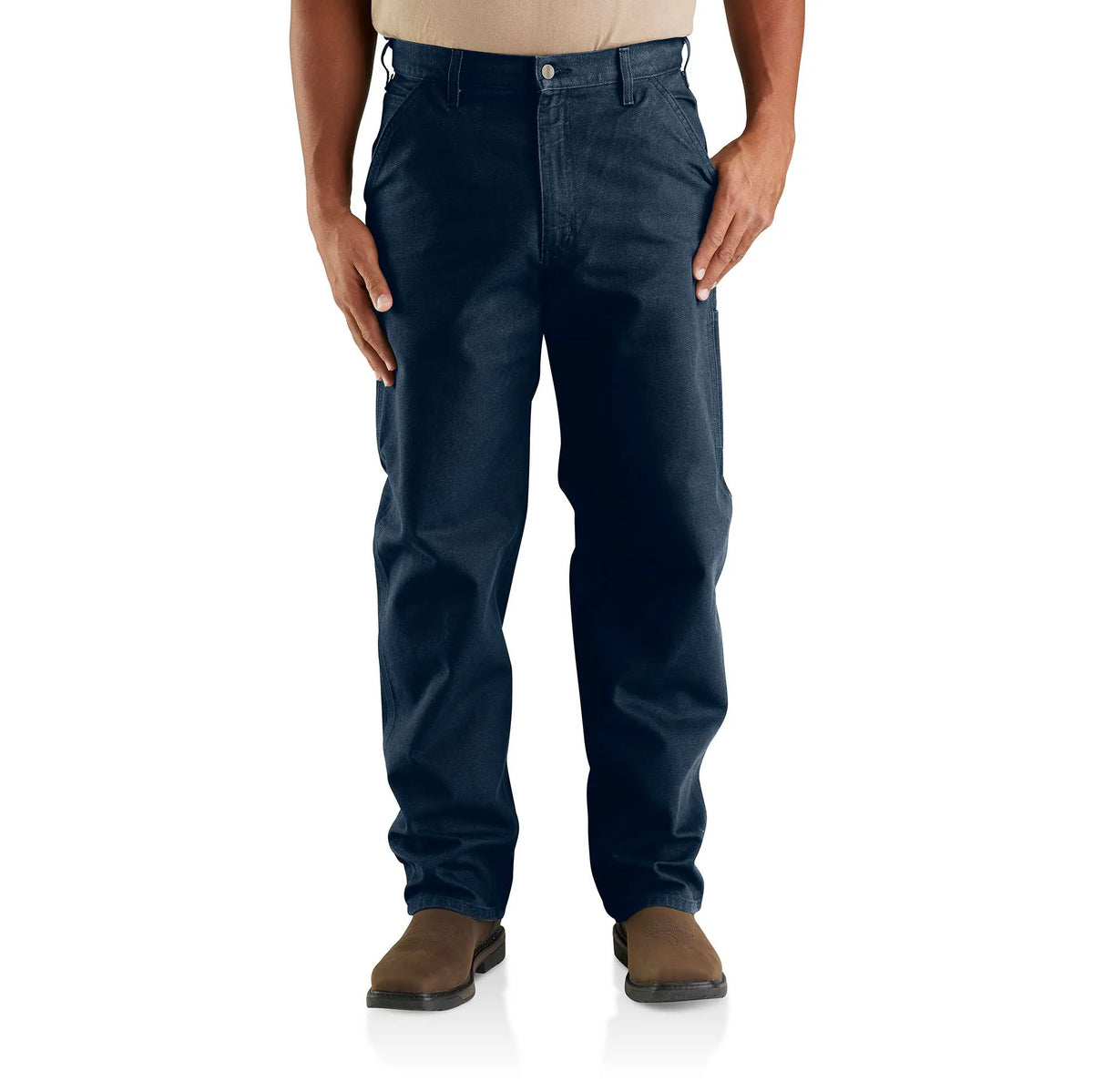 Loose Straight Washed Duck Dungaree