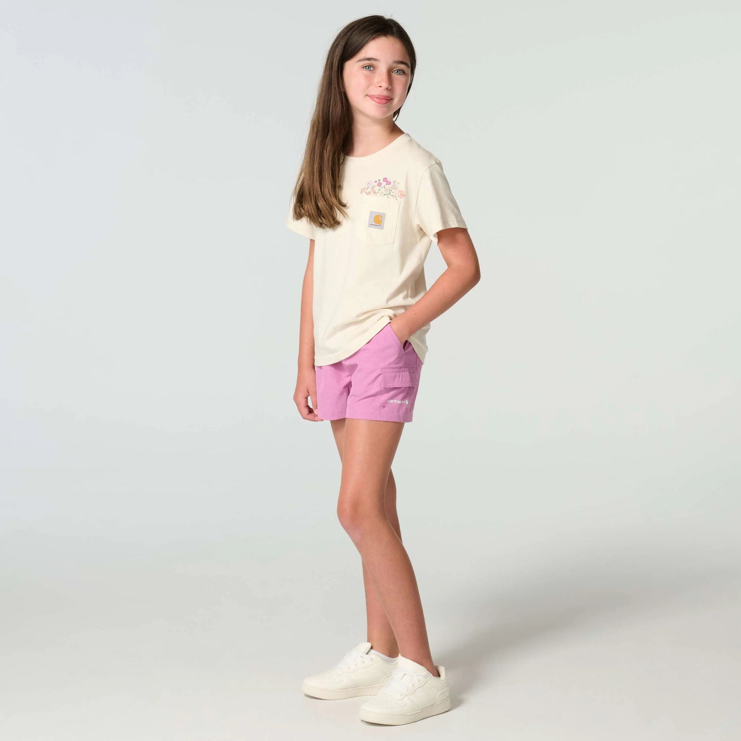 Girls' Elastic Waistband Rugged Flex® Woven Camo Short (Child/Youth)