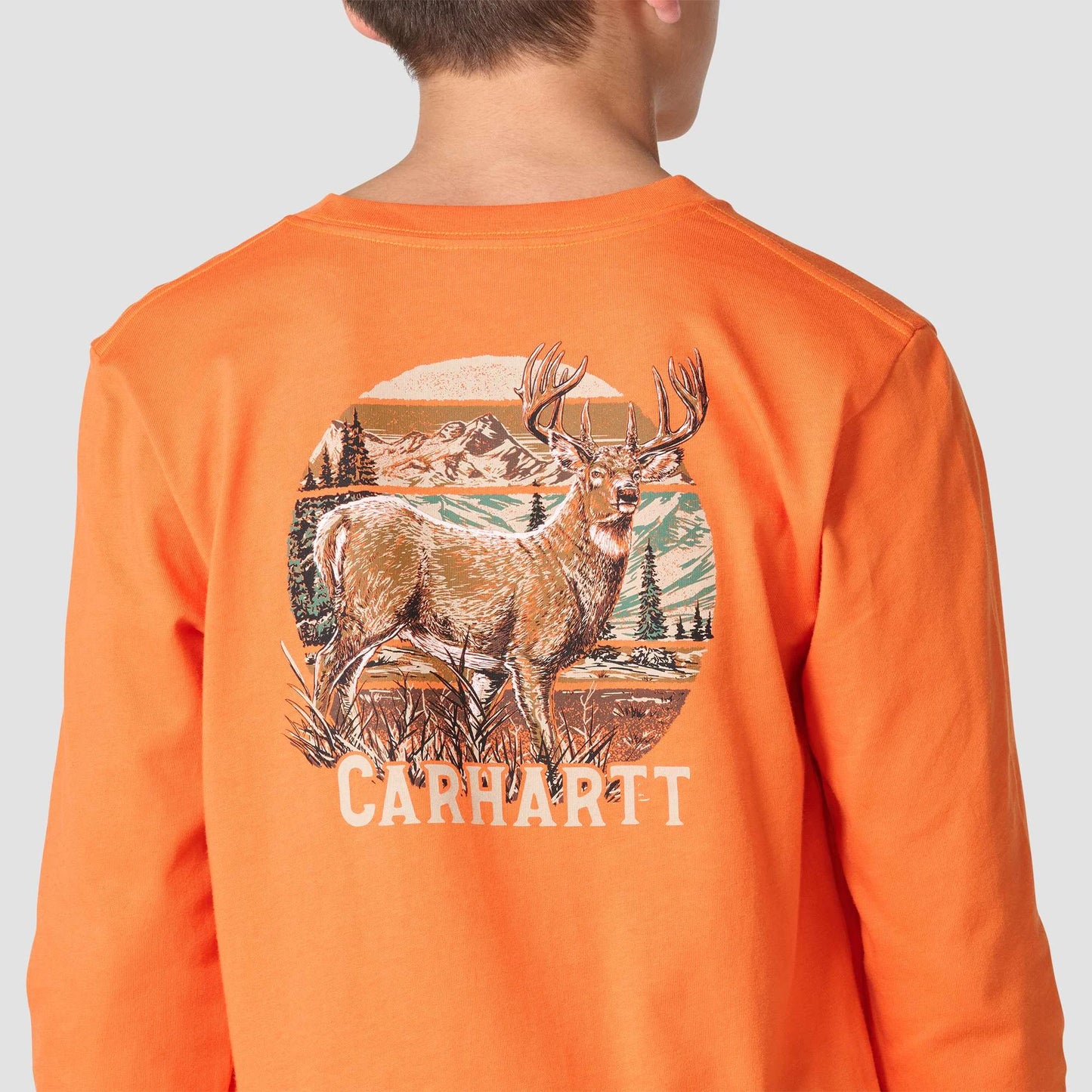 Boys' Long Sleeve Deer T-Shirt (Child/Youth)