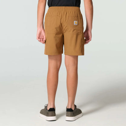 Boys' Elastic Waistband Rugged Flex™ Ripstop Cargo Work Short (Child)