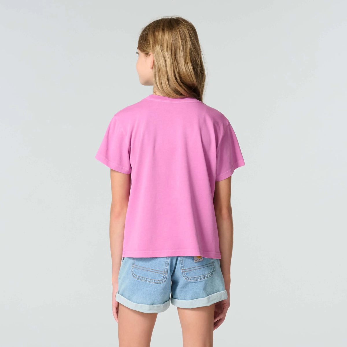 Girls' Short Sleeve Re-Engineered Garment Dye Pocket T-Shirt (Child/Toddler/Youth)