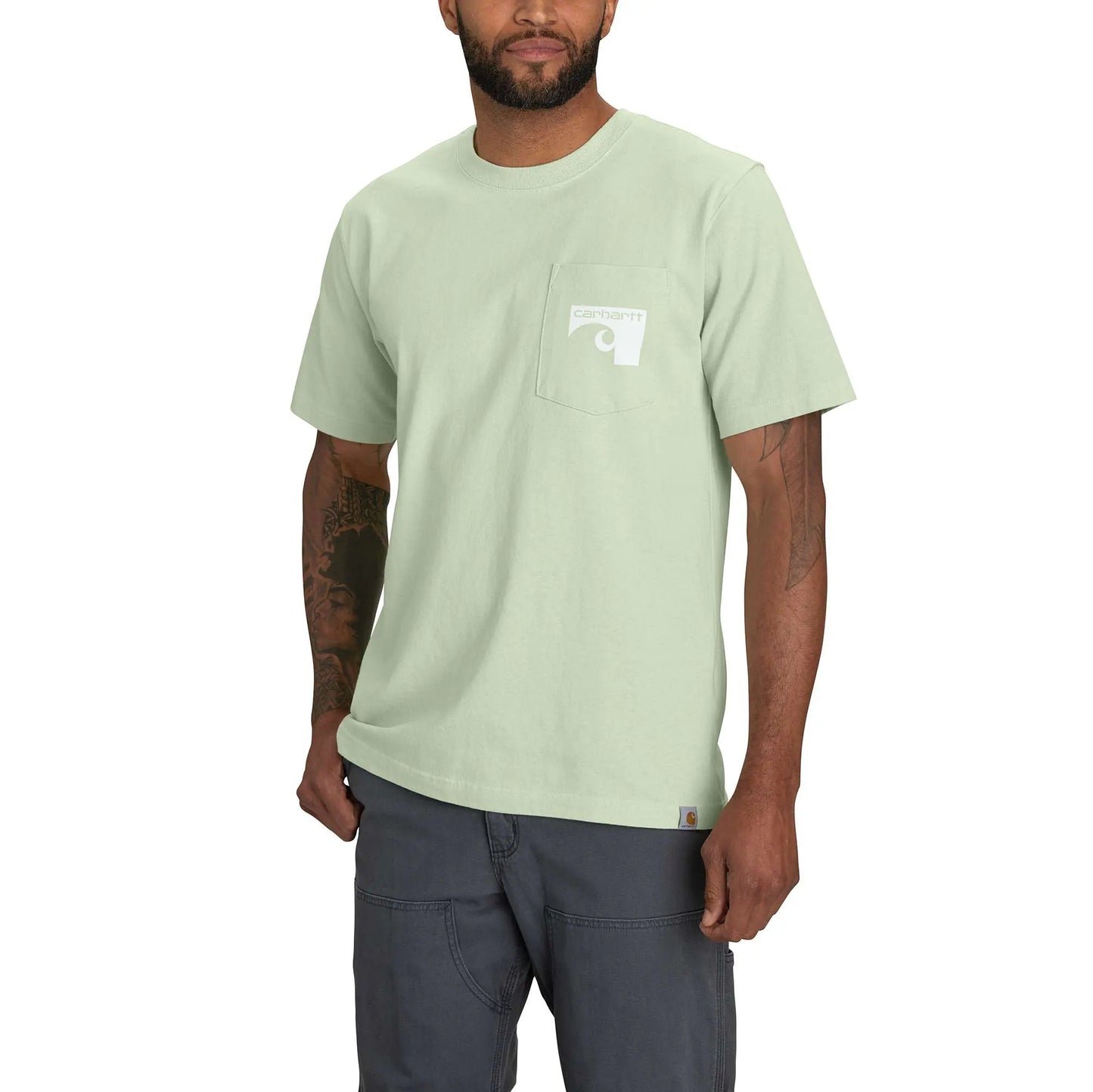 Relaxed Fit Heavyweight Short-Sleeve Pocket 1889 Graphic T-Shirt